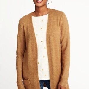 Old Navy Cardigan Fuzzy Tan Brown size Small